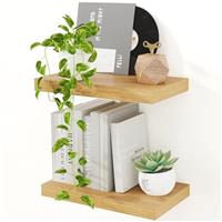 Floating Shelves for Wall, Long Floating Shelves Set of 2, Floating Shelves Wooden Wall Mounted Shelves for Storage & Organizer, Floating Shelves for Bathroom Living Room Bathroom Kitchen Farmhouse