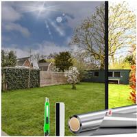 HONLONE Reflective Window Film Privacy, One Way Privacy Film For Glass Windows Sun Blocker