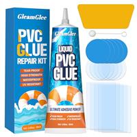 Air Mattress Repair Kit - 80ml Waterproof Vinyl Repair Patch Kit, Heavy Duty Inflatable Repair Kit for Air Mattress, Air Bed, Bounce House, PVC Boat, Hot Tubs, Inflatable Toys, Tent, Swimming Ring
