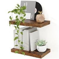Floating Shelves for Wall, Long Floating Shelves Set of 2, Floating Shelves Wooden Wall Mounted Shelves for Storage & Organizer, Floating Shelves for Bathroom Living Room Bathroom Kitchen Farmhouse