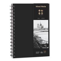 Sketch Books, 200GSM Thick Paper Spiral Bound Sketchbook Hardback Sketch Pad for Drawing and Sketching 40 Sheets/80 Pages