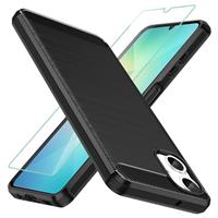Osophter for Samsung Galaxy A06 Case: with 1pcs Screen Protector Shock-Absorption Flexible TPU Rubber Protective Cell Phone Cover for Samsung Galaxy A06