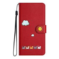 FALUWONRU Cute Cats pattern PU Leather Flip Case for Samsung Galaxy