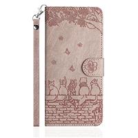 Butnyeoe Flip Case for Samsung Galaxy S24 FE 5G,Cat/Flower/B