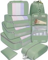 BAGAIL 8 Set/10 Set Packing Cubes Various Sizes Packing Organizer for Travel Accessories Luggage Carry On Suitcase