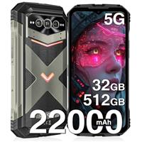 DOOGEE S cyber Rugged Smartphone Android 14, 10800mAh Battery Rugged Phone50MP AI Camera, 20GB RAM + 256 ROM, 6.58" FHD+2.4K IPS Waterdrop Phones, 5G WIFI/Dual SIM Phone/Anti-Fingerprint Film