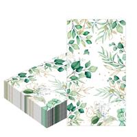 Sage Green Eucalyptus Napkins Serviettes Disposable 40x33cm,