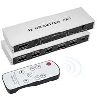 HDMI Switch, HDMI Splitter, E-SHIDAI HDMI Switcher with Remote, Support 4K 3D HDR, Compatible with Laptops, PC, Xbox Series, PS5 / PS4