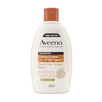 Aveeno Haircare Clarify and Shine Apple Cider Vinegar Blend Shampoo, 500ml