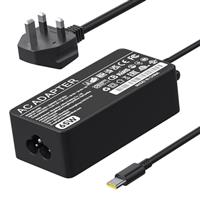 Lenovo Laptop Charger Replacement, 65W USB C Power Supply for Lenovo ThinkPad X1 Carbon/Touch/Yoga/Chromebook, Fast Charging Type C AC Power Adapter, ADLX65YDC2A ADLX65YLC2D, ThinkPad Laptop Charger