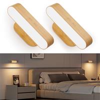 Hensam Wall Sconce, LED Battery Operated Wall Sconce for Bedroom, Rechargeable Wireless Wall Light for Picture, 5 Color Modes Stepless Dimmable Wall Lamp for Living Room, Reading