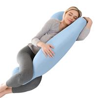 Pregnancy Pillow for Sleeping, J Shape Comfort Velvet Maternity & Body Pillow, Nursing, Support Full Body Pillow for Pregnant, Support Hips, Leg, Back for Pregnancy Pillow with Removable and Washable