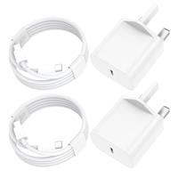 iPhone 16 Charger, [MFi Certified] 2Pack 20W PD USB C Charger Plug with 2M Fast USB C to C Cable for iPhone 16/16 Pro/16 Pro Max/16 Plus/15/15 Pro/15 Pro Max/15 Plus/iPad Air/iPad Pro and more