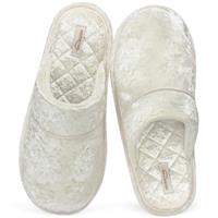 HomeTop Women's Cosy Plush Slippers with Memory Foam Collaps