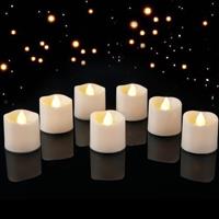 Homemory Led Vovite Tea Lights Battery Operated Bright Flickering, Electric Fake, for Christmas Halloween, Weddomh, Table Home Decoration