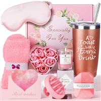 Birthday Gifts for Women, Pamper Gifts for Women, Birthday Presents Relaxation Self Care Gift Sets Get Well Soon Birthday Hampers for Friends, Mum, Wife, Girls, Ladies, Sister
