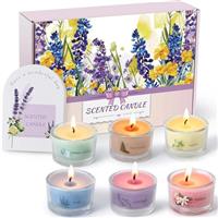 Aptliton Scented Candles Gifts Gift Set, 6 Filled Votive Candles for Christmas, Birthdays, Ferfect Gift for Women, Mini