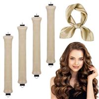 4PCS Heatless Curlers Heatless Blowout Rods Curling Rod Heat