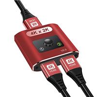 HDMI Switch 4K@60Hz, Bi-directional Switcher 2 In 1 Out / 1
