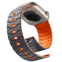 Bandletic Magnetic Strap Compatible with Apple Watch Straps - 49mm 45mm 46mm 44mm Soft Silicone Strap for iWatch Series Ultra 2/ Ultra SE 10 9 8 7 6 5 4, 42mm (3 2 1) Sport Watch Bands for Men Women