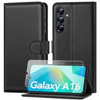 ivencase Case with 1 HD Screen Protector, PU Leather Flip Wallet Case with Card Slots Stand [RFID Blocking] Magnetic Closure Cover