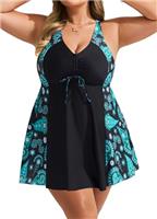 Hanna Nikole Swimsuits for Older Ladies Plus Size Chest Pads