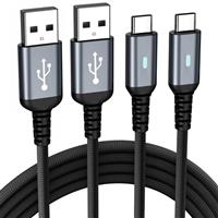 USB C Charger Cable,2Pack 6FT/1.8M USB to USB C Cable Fast Charging Type C Cable for iPhone 16 15 Pro,Samsung Galaxy S24 S23 S22 S21,Note 10 9 8,Google Pixel,LG,Sony Xperia,Switch ect