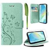 AROYI Case Compatible with Samsung Galaxy A16 5G/4G Case,Wallet Case PU Leather with Card Slots Folding Stand Magnetic Protect Flip Cover for Samsung Galaxy A16 5G/4G Dark Purple