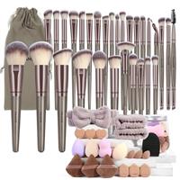MAANGE Makeup Brush Set 49 Pcs Makeup Tool Set Premium Synthetic Foundation Powder Concealers Eye shadows Blush Makeup Brushes