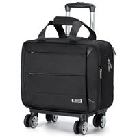 Lekeinchi Womens 4-Wheel Rolling Laptop Bag Waterproof Softside Cabin Luggage with Dedicated Laptop Sleeve, Business & Travel Carry-On