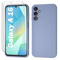 Giolus Case Silicone with 2 Pack Screen Protector, Slim Liquid Silikon Case Soft Protective Case Matte Anti-Scratch Shockproof Case