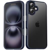 TIIXXA Matte Case for iPhone 13 6.1-Inch, Shockproof Drop Protection, Frosted Translucent Back Phone Cover, Anti-Fingerprint (Purple)