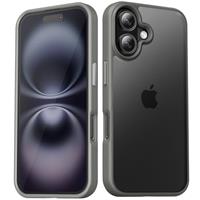 TIIXXA Matte Case for iPhone 13 6.1-Inch, Shockproof Drop Protection, Frosted Translucent Back Phone Cover, Anti-Fingerprint (Purple)