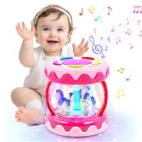 Baby Toys for 1 Year Old Girls, Baby Girl Gifts for 6 18 Month with Music, Unicorn Gifts for Girls Light Up Toy Carousel Rotating Projector, Early Educational Girls Toys Birthday Presents Gifts