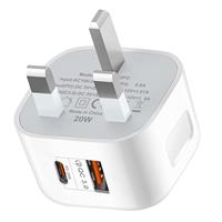 USB C Plug,20W USB C Fast Charger Plug, For iPhone Charger Adaptor UK Compatible with iPhone 16/15/14/14 Plus/14 Pro/14 Pro Max/13 12 11 X XR XS SE