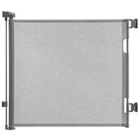 CROWNSHOP Stair Gate, Retractable Stair Gates for Baby and Dogs, Extends up to 55" Wide, 33" Tall One Handed Operation, Baby Gate for Doorways/Hallways
