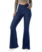LaiEr Yoga Pants for Women Tummy Control Workout Bootleg Pan