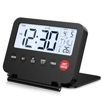 OQIMAX Colorful Digital Alarm Clock, Bedside Clock with 7LE