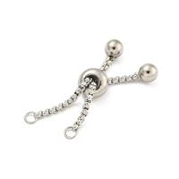 DanLingJewelry 10Pcs Adjustable Slider Chain Bracelet 57mm S