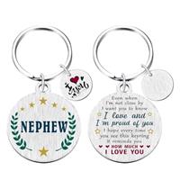 Yobent I Love You Grandson Fathers Day Keyring Gifts, Best G
