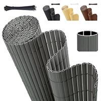 Sekey PVC Privacy Screen, Decorative Plastic Fence for Garden, Balcony and Patio, Weatherproof, Privacy with Textured Surface, with Cable Ties