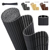 Sekey PVC Privacy Screen, Decorative Plastic Fence for Garden, Balcony and Patio, Weatherproof, Privacy with Textured Surface, with Cable Ties