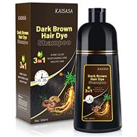 Hair Dye Shampoo 3 in 1, Natural Hair Dye Semi Permanent Color, 100% Gray Cover Up for Treated Color for Women and Men 500ML