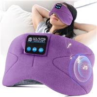 LOVE EYE Sleep Headphones, Bluetooth Sleep Mask, Eye Mask with Headphones, 100% Blackout Cotton Sleep Masks, Comfy & Washable Perfect for Sleeping, Travel, Nap, Yoga, Meditation