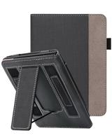 WALNEW Stand Case for 7 All-New Kindle Paperwhite 12th Generation (2024 Released) and Kindle Colorsoft Signature Edition, Two Hand Straps Shell PU Leather Cover with Auto-Wake/Sleep