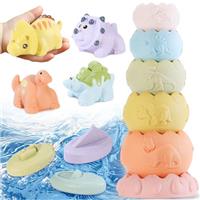 Chinloca Baby Dinosaur Bath Toys for 1-3 Year Olds, Kids Tod