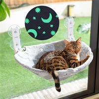 CATISM Foldable Cat Window Bed Hammock up to 20 kg, Reinforced Cat Window Perch with Strong Suction Cup