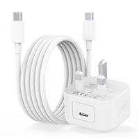 for iPhone 15 16 USB C Charger, [MFi Certified] 20W PD USB C Fast Charger Plug with 6FT USB C to USB C Cable for iPhone 15/15 Plus/15 Pro/15 Pro Max/16/16 Plus/16Pro Max, iPad, USBC UK Power Adapter