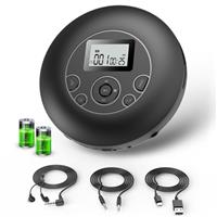 Personal CD Player 7 Hour Battery Playtime, Compact Discman CD Player with Earphone, Portable CD Player with Hold Lock and Anti-Skip Function