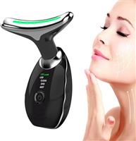 Face Massage, Anti-Aging Neck Eye Massager with 7 Colors 3 Modes, Facial Massager for Skin Care, Anti-Wrinkle Device for Slimming Face